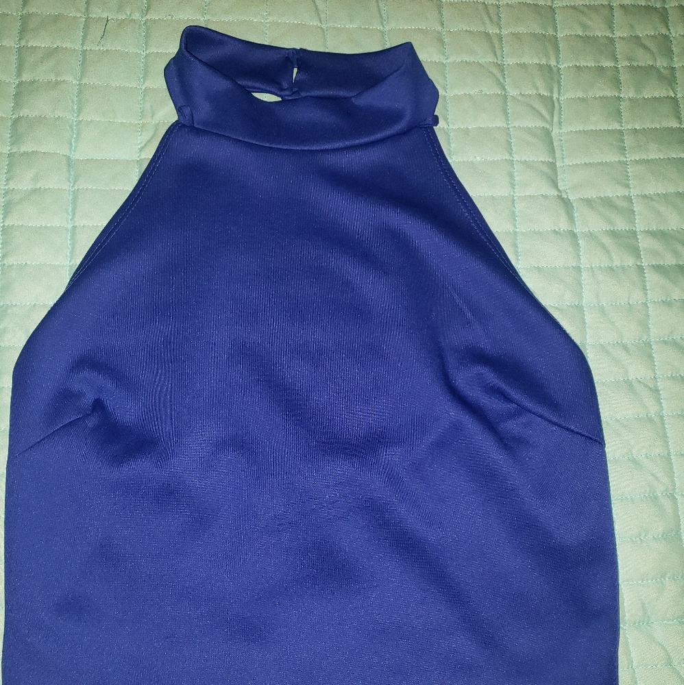 Blue Crop Top